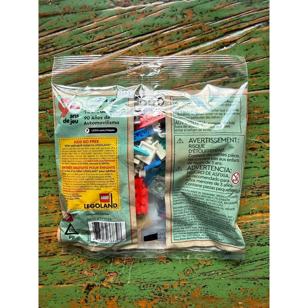 LEGO Classic 30510 90 Years Of Cars New Sealed Polybag 4+