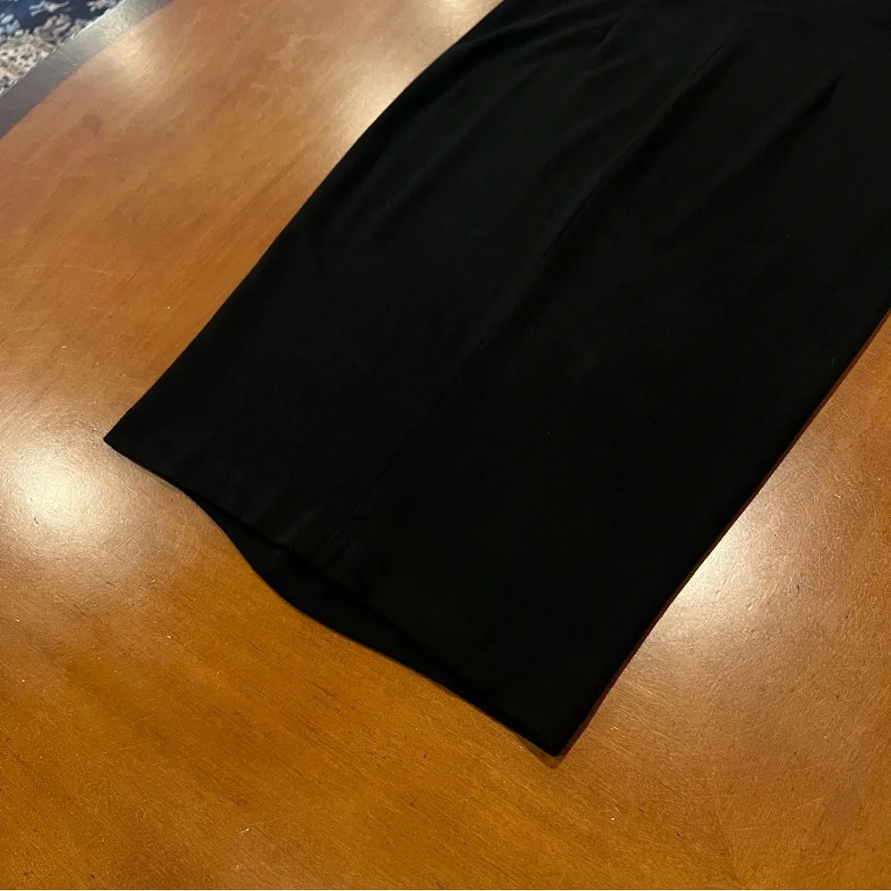 VINCE Women’s Viscose Blend Pencil Skirt Black Large Knee-Length Office