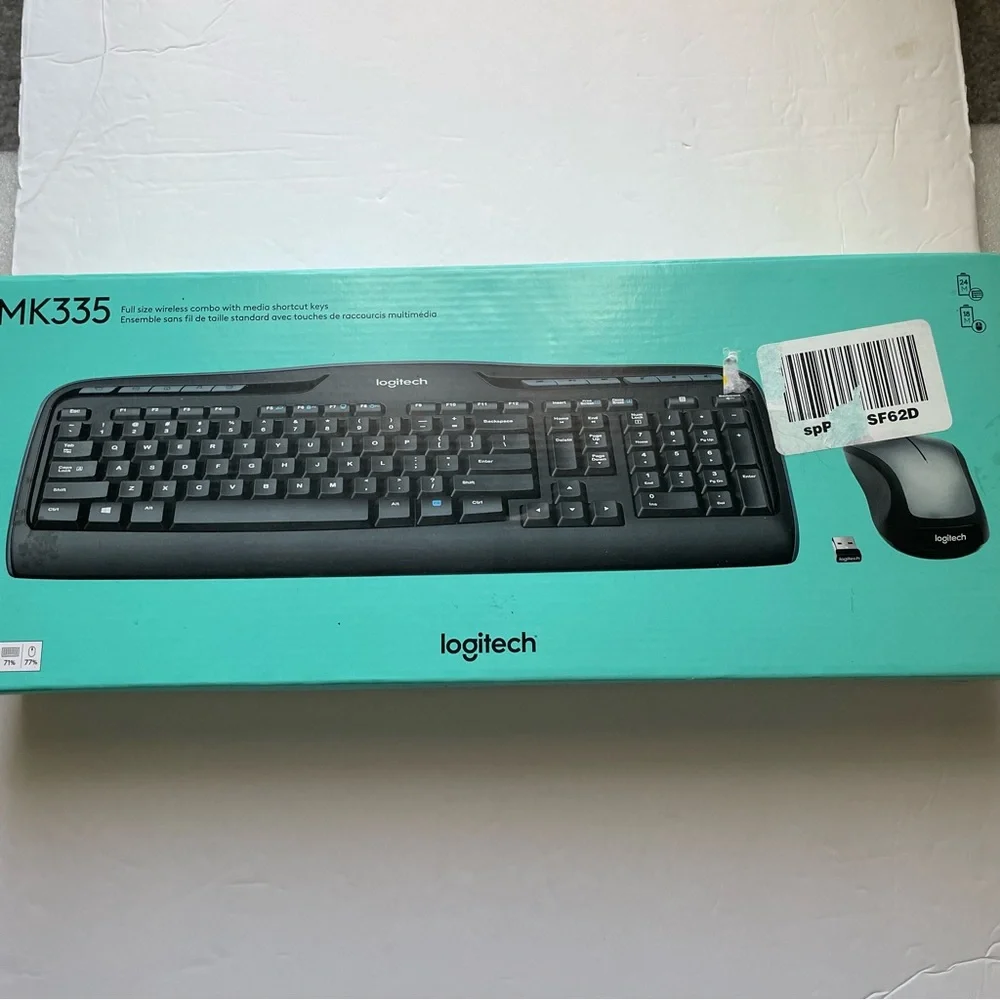 Logitech‎ MK335 Wireless Keyboard and Mouse Set - Black