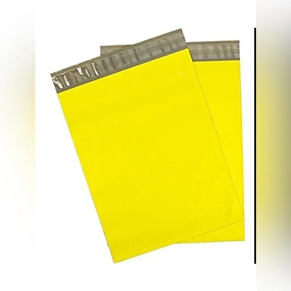 100pcs Shipping Package 50-Yellow Poly Mailers 50-Thank You Stickers ⭐️🆕⭐️