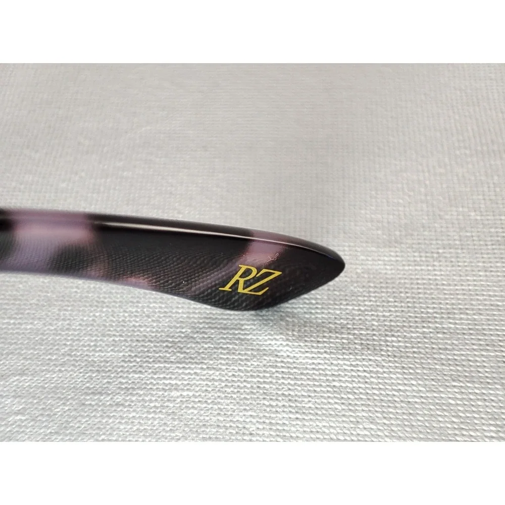 Rachel Zoe Clementine Sunglasses Women Purple Marbled‎ Tortoise Cat Eye 52mm