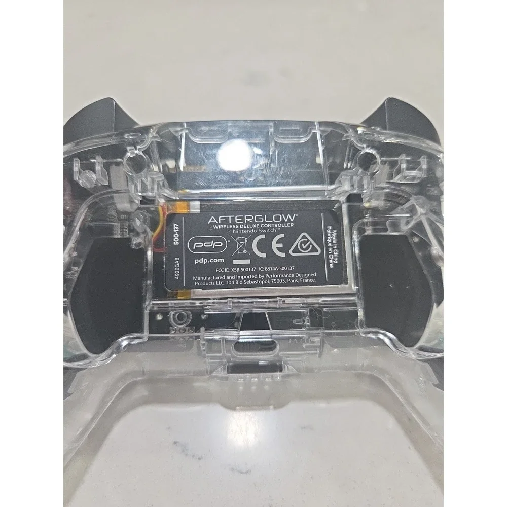 PDP Afterglow Wireless Deluxe Controller Translucent 500-132-1 For Switch