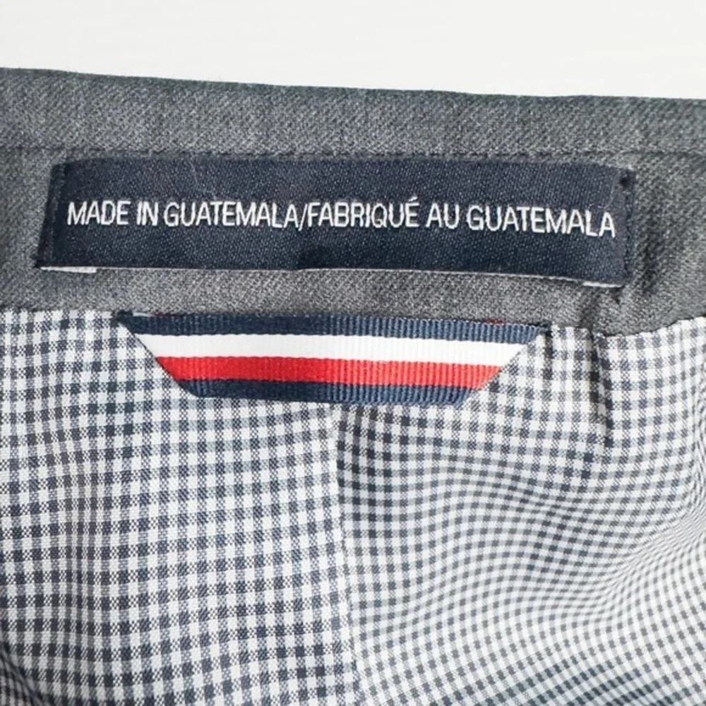 Tommy Hilfiger Wool Blend Blazer Mens 44R Gray Two Button Single‎ Breasted