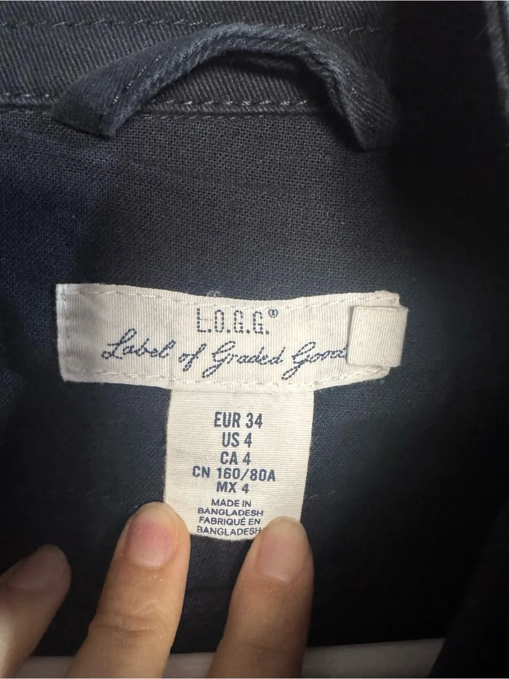 Label Of Graded Goods classic navy
