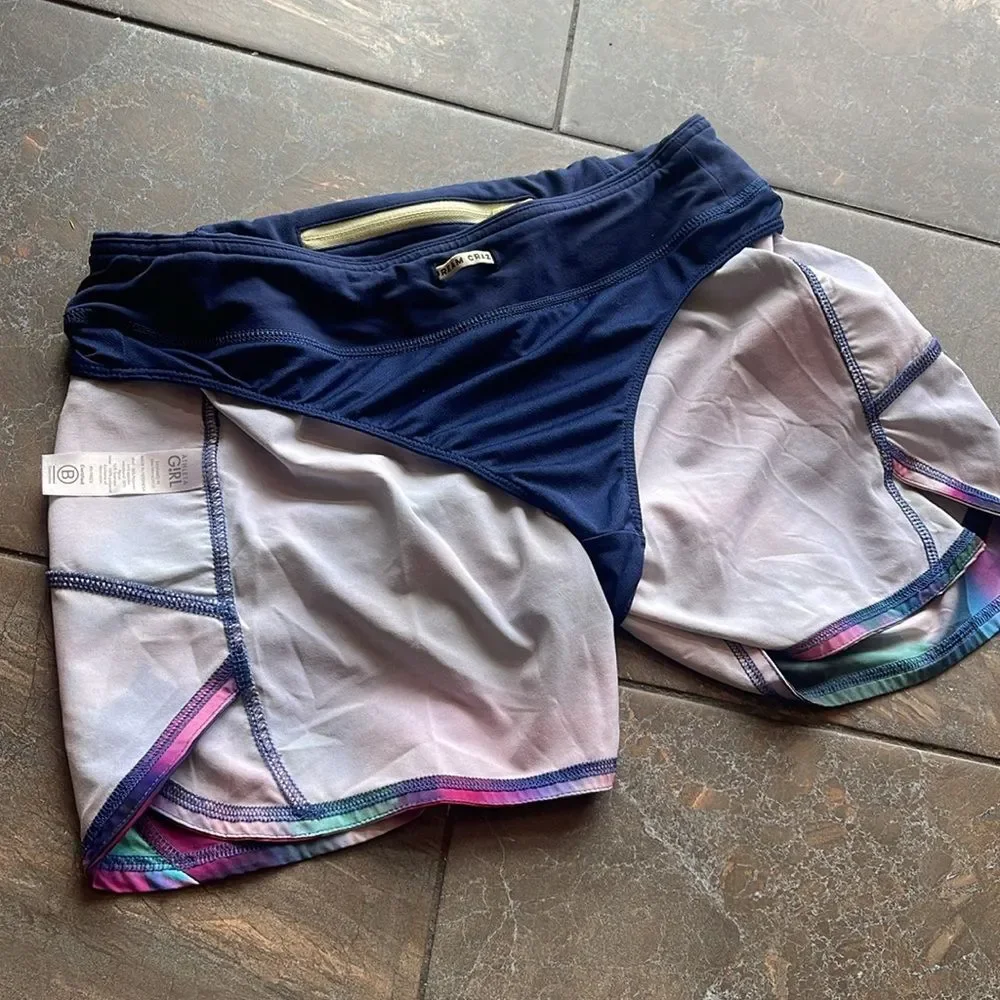 ATHLETA Girl Shorts Sz XXL 16 RECORD BREAKER Pockets 2.0 Athletic Running NICE!