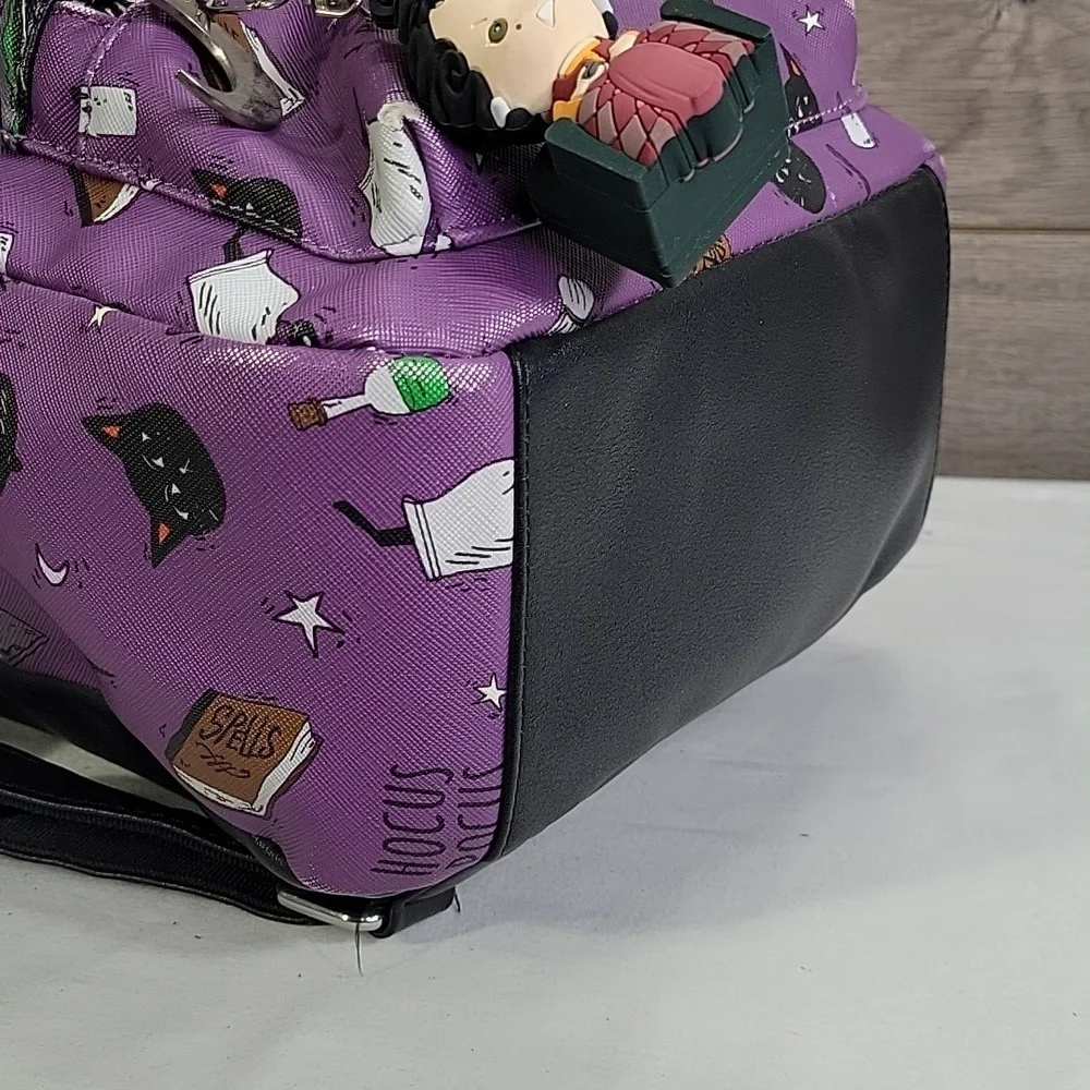 Disney Hocus Pocus Purple Black Mini Backpack