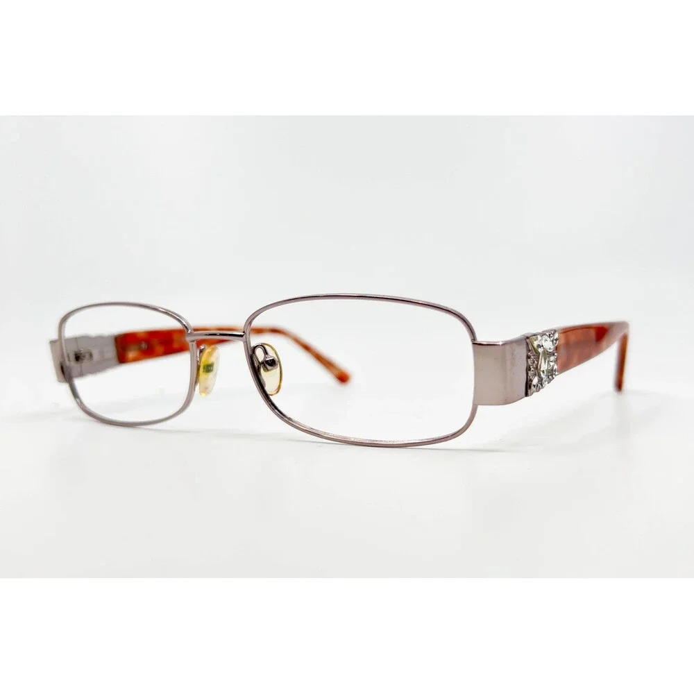Oleg Cassini Eyeglasses Womens Purple Rhinestone OC0360 651 53-16-140