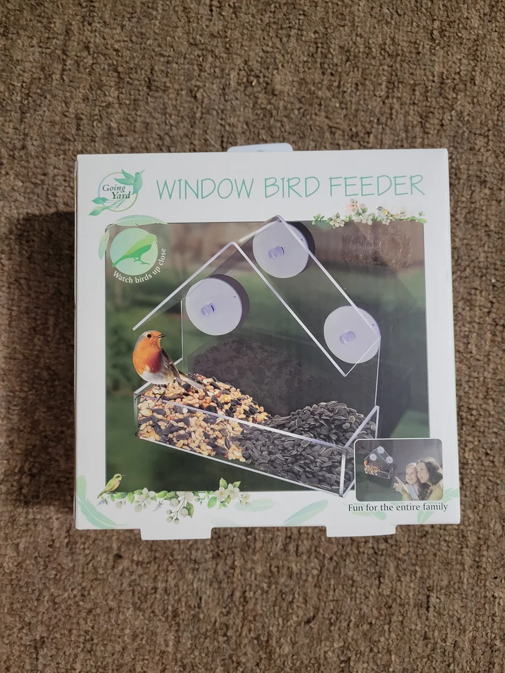 Window Bird Feeder - Clear