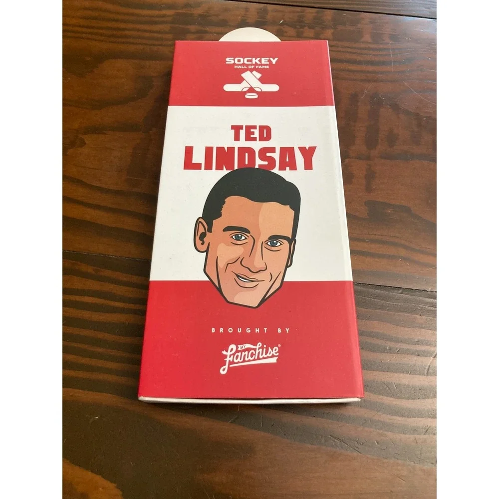New Sockey Hall of Fame NHL Ted Lindsay Socks 2018 Detroit Red Wings Hockey