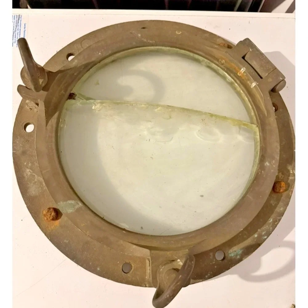 Authentic Antique Brass Ship Porthole 16