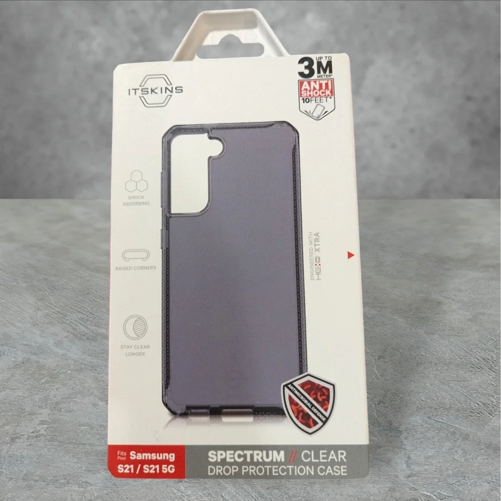 Itskins Spectrum Clear Case Samsung‎ Galaxy S21 / S21 5G Gray See Description T2