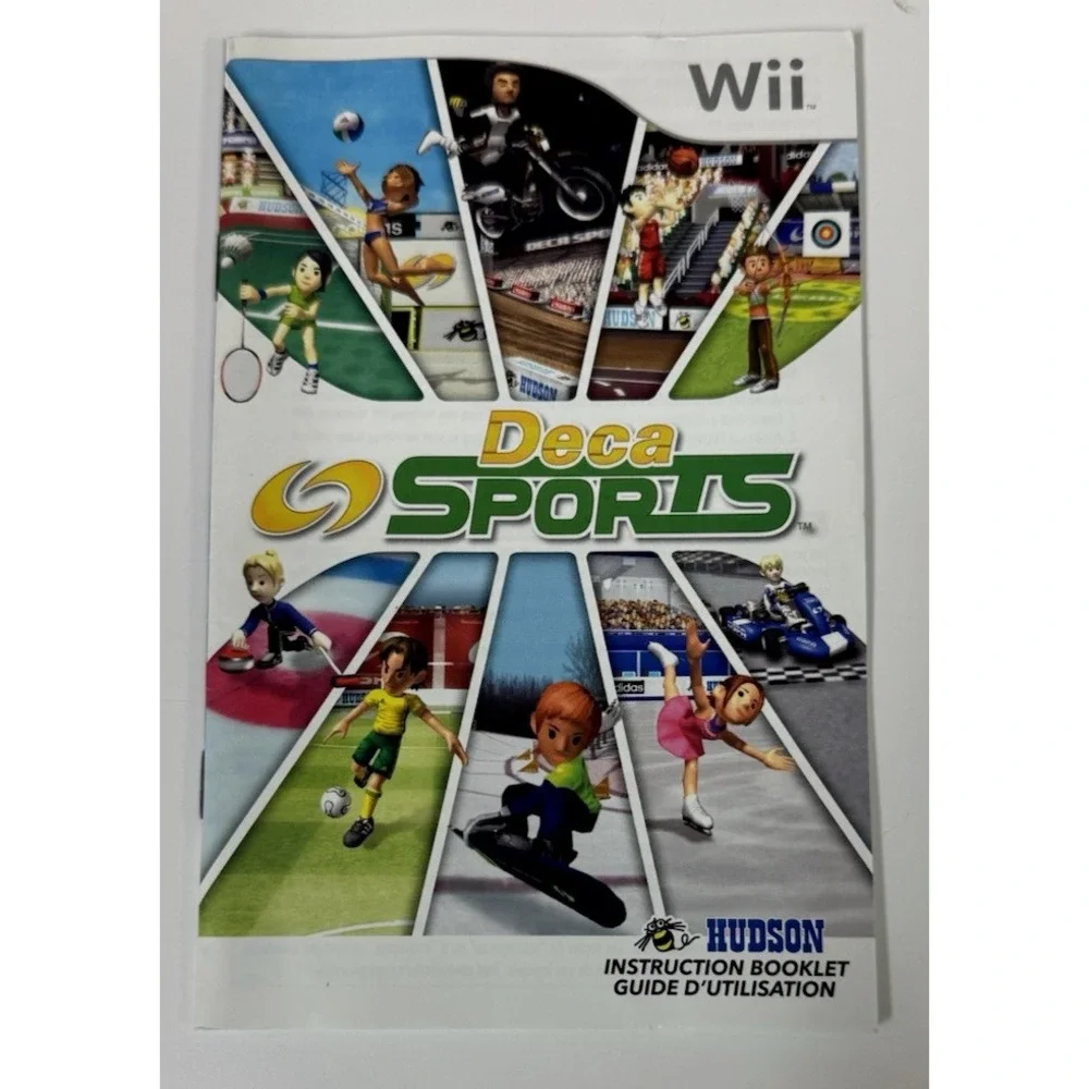(Manual Only) Deca Sport Nintendo Wii Pristine Authentic Instruction Booklet