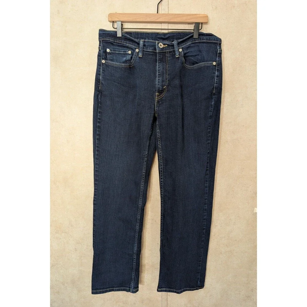 Levi’s 514 Jeans Mens 34x30 Straight Fit Blue Denim Casual Comfort Stretch