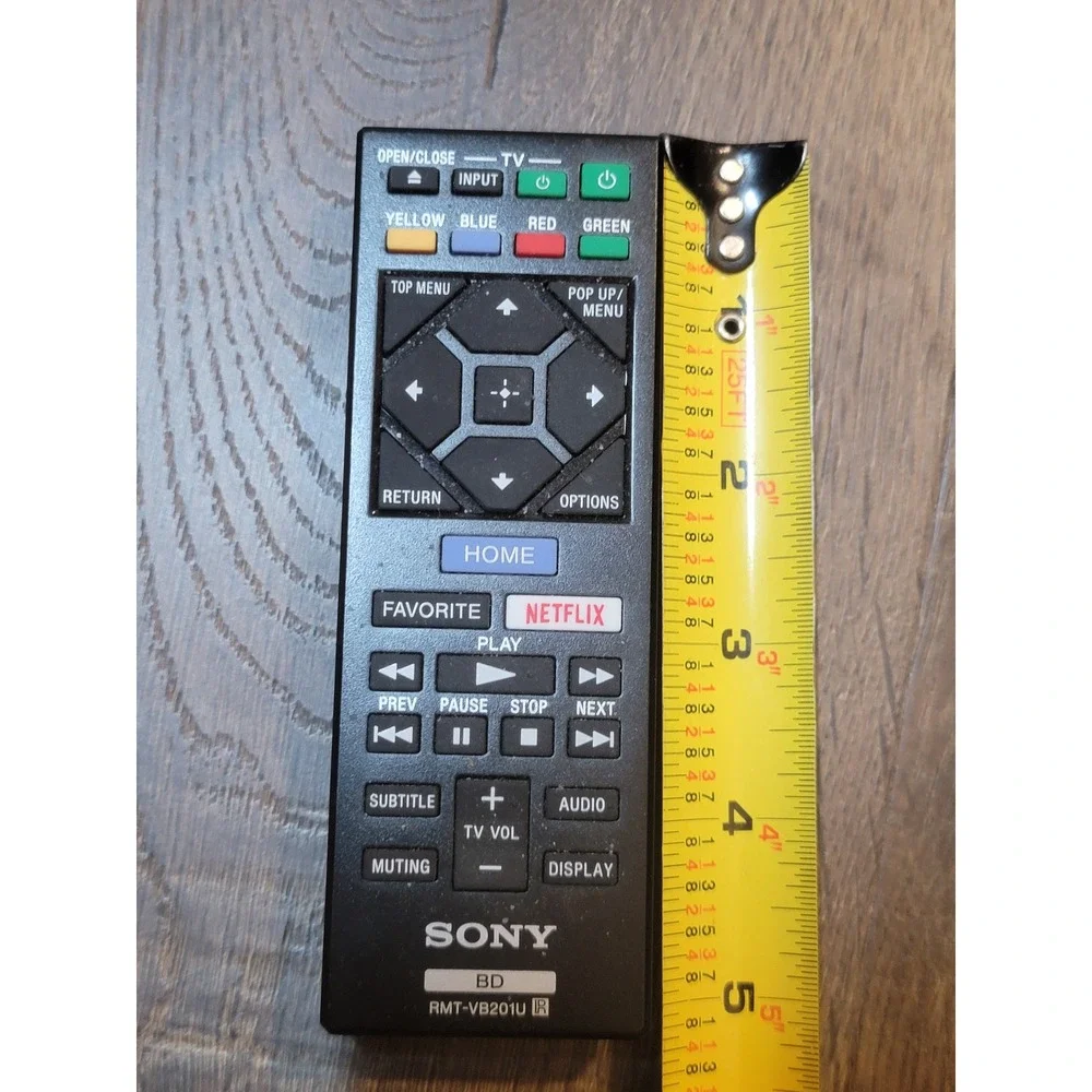 Sony‎ RMT-VB201U BD Blu-Ray DVD Remote Control Netflix Home Button Tested OEM