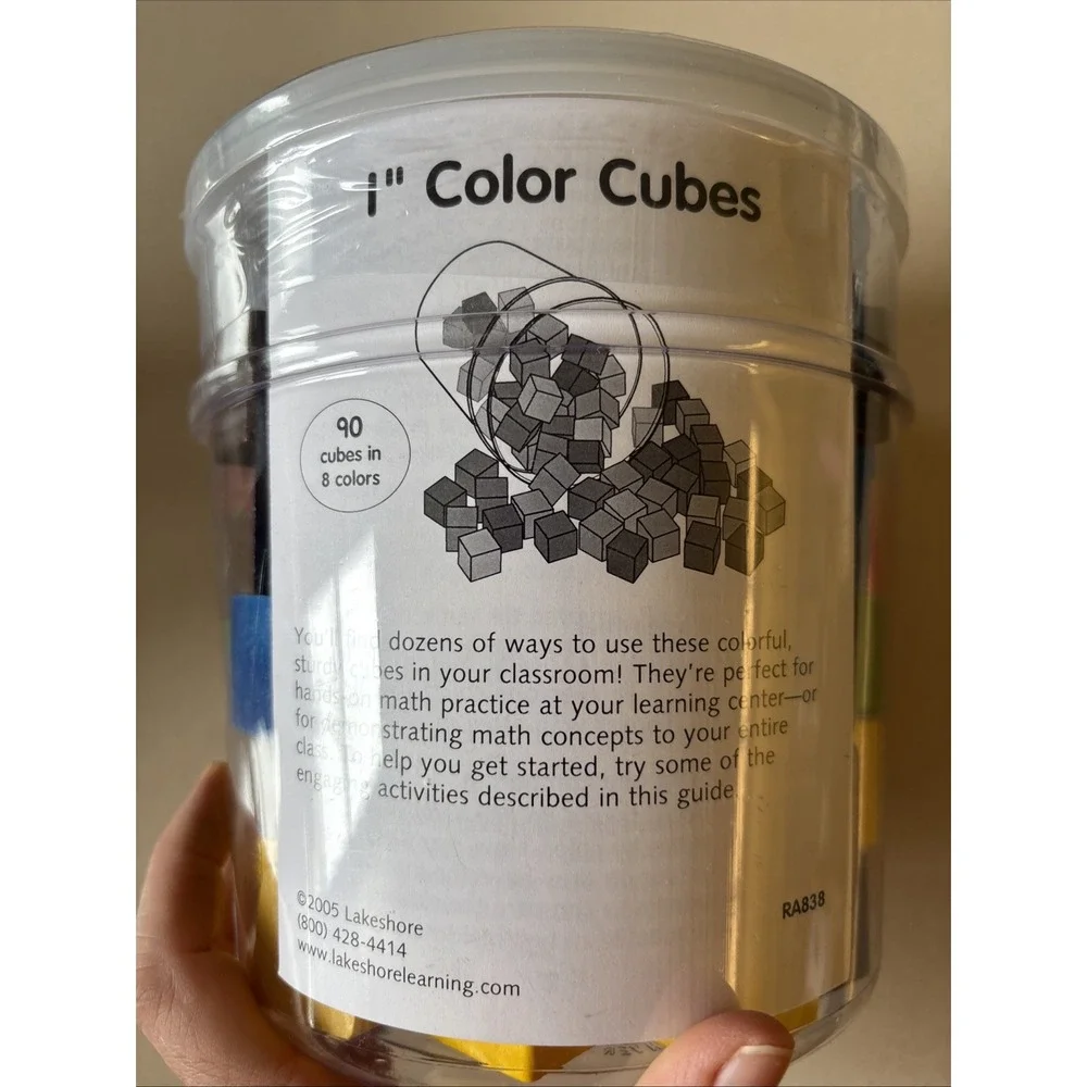 Lakeshore‎ 1 Inch Color, Cube Blocks New In Container