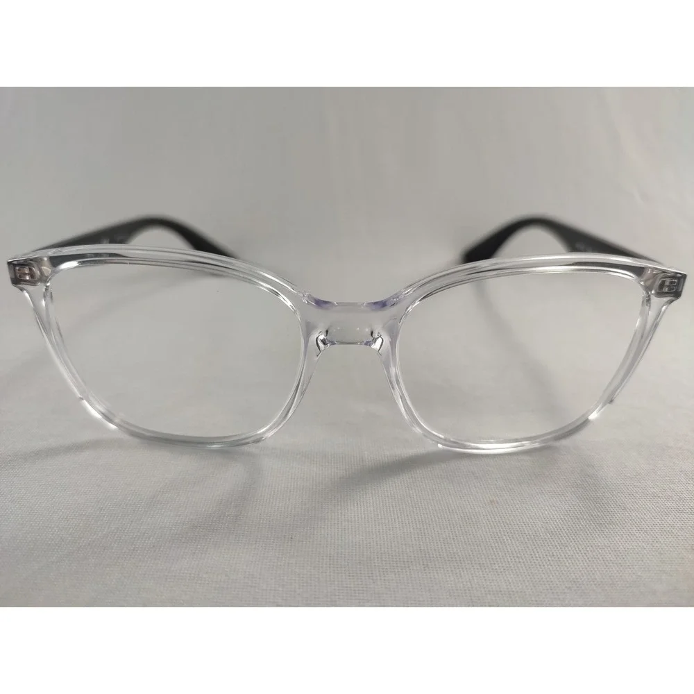 Ray-Ban RB‎ 7066 5943 Eyeglasses Frames Clear Transparent Black 52-17-140 Mint