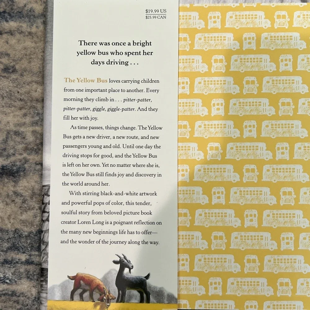 The Yellow Bus by Loren Long Hardcover Book
