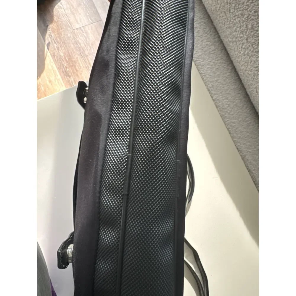 Cole Haan Briefcase Laptop Case‎ Bag Removable Strap Nylon Leather Multi Pockets