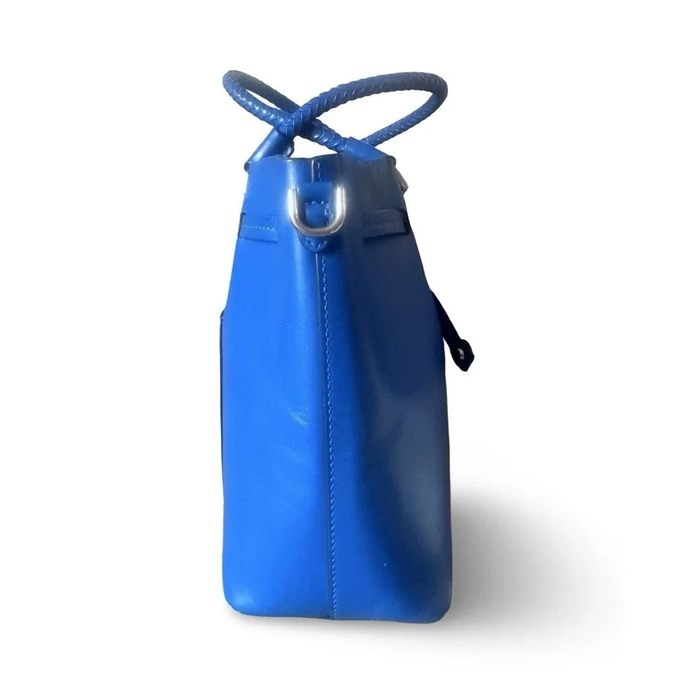Michael Kors Rare Blakely Grecian Blue Leather suede Bucket Bag