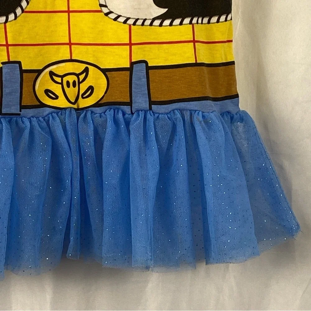 Disney Pixar Toy Story 6/6X Girl Yellow and Blue Sheriff Dress Costume