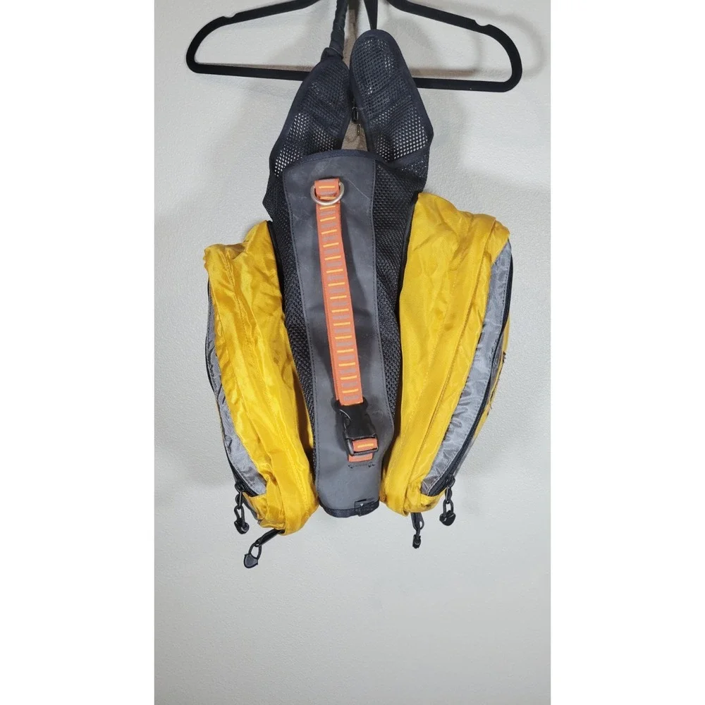 REI Adventure Dog Backpack Harness‎ Yellow Gray Pack Size Large L