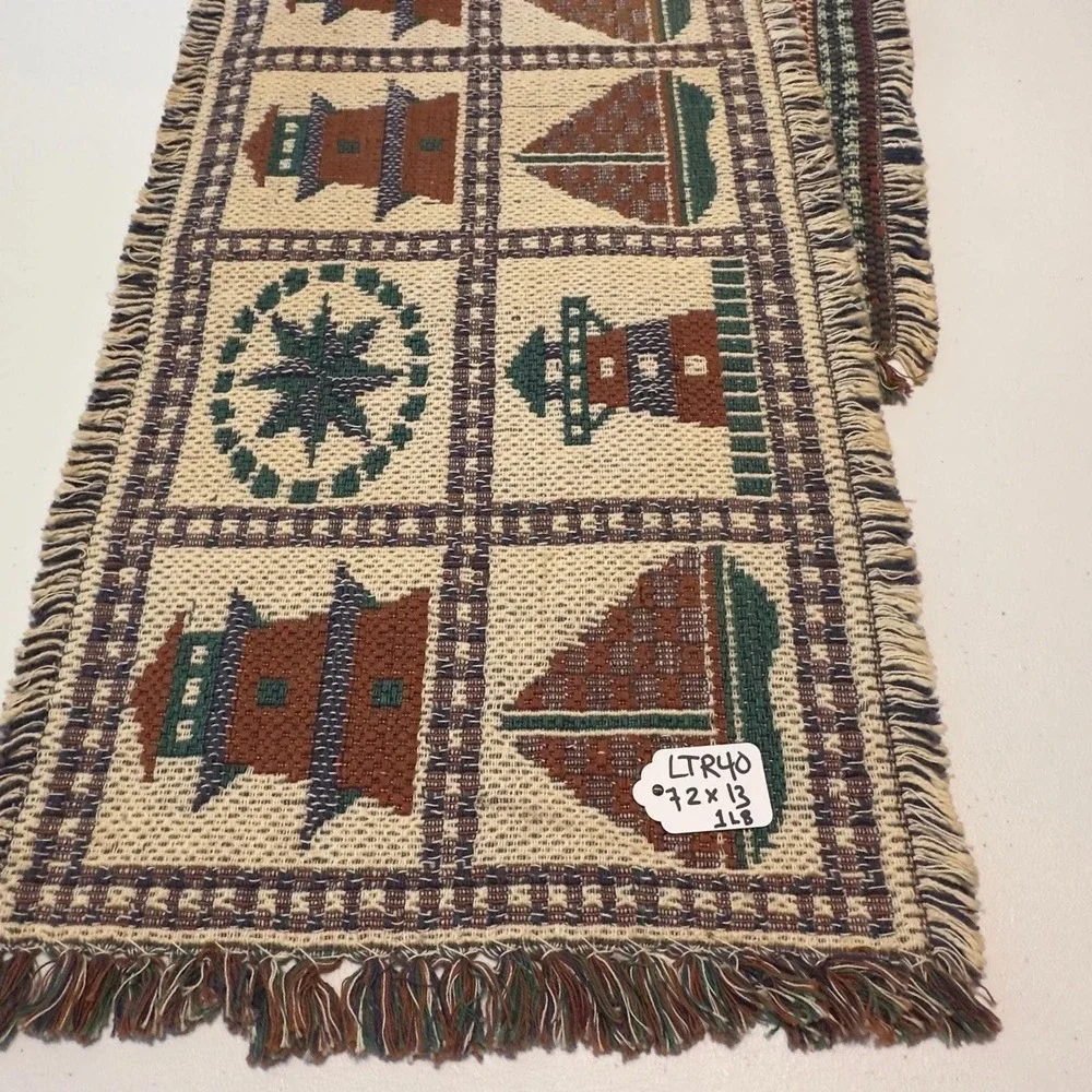 Table runner 72 x 13 – tapestry nautical lighthouse Sailboat Ocean