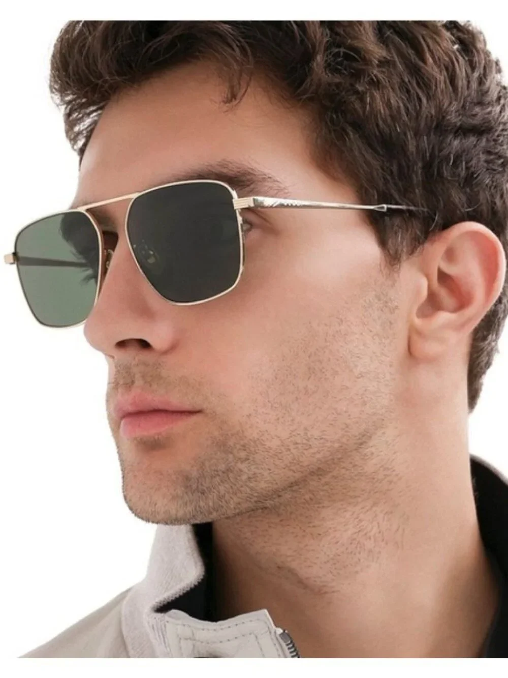 NEW GUCCI SUNGLASSES GG0743S 001 GOLD/GRAY AVIATOR UNISEX GUCCI EYEWEAR