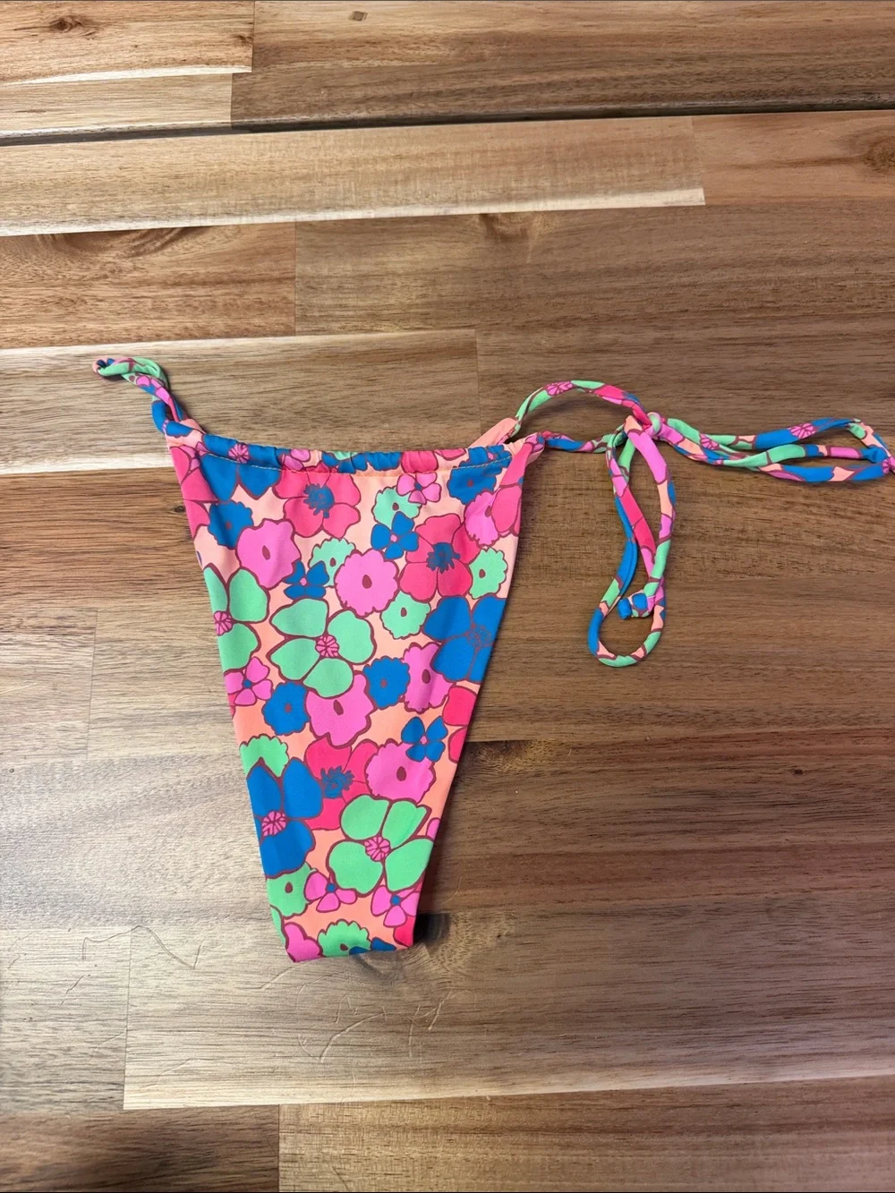 Frankie’s Bikinis Tie-Side Bikini Bottom - Bright Multicolor XSmall