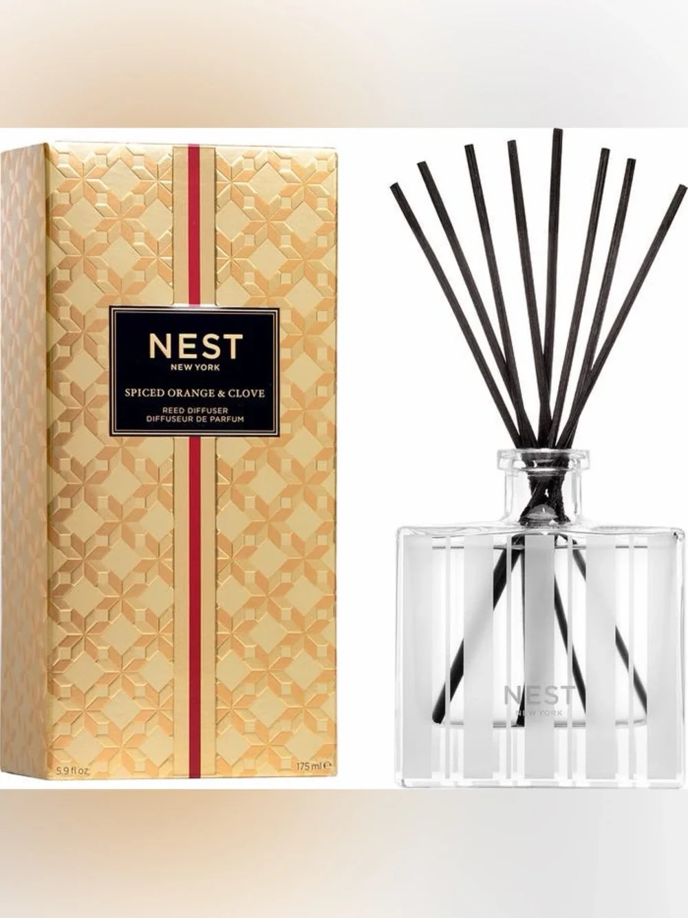 NEST NEW YORK BUNDLE! Spiced Orange+Clove Diffuser+Votive Candle F/S NEW IN BOX!