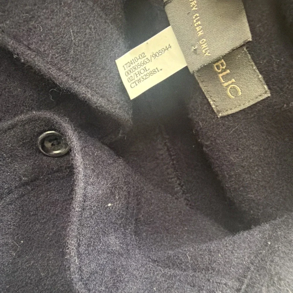 Vintage Wool Shacket Men's XL Banana Republic Navy Classic Y2K Utility Workwear