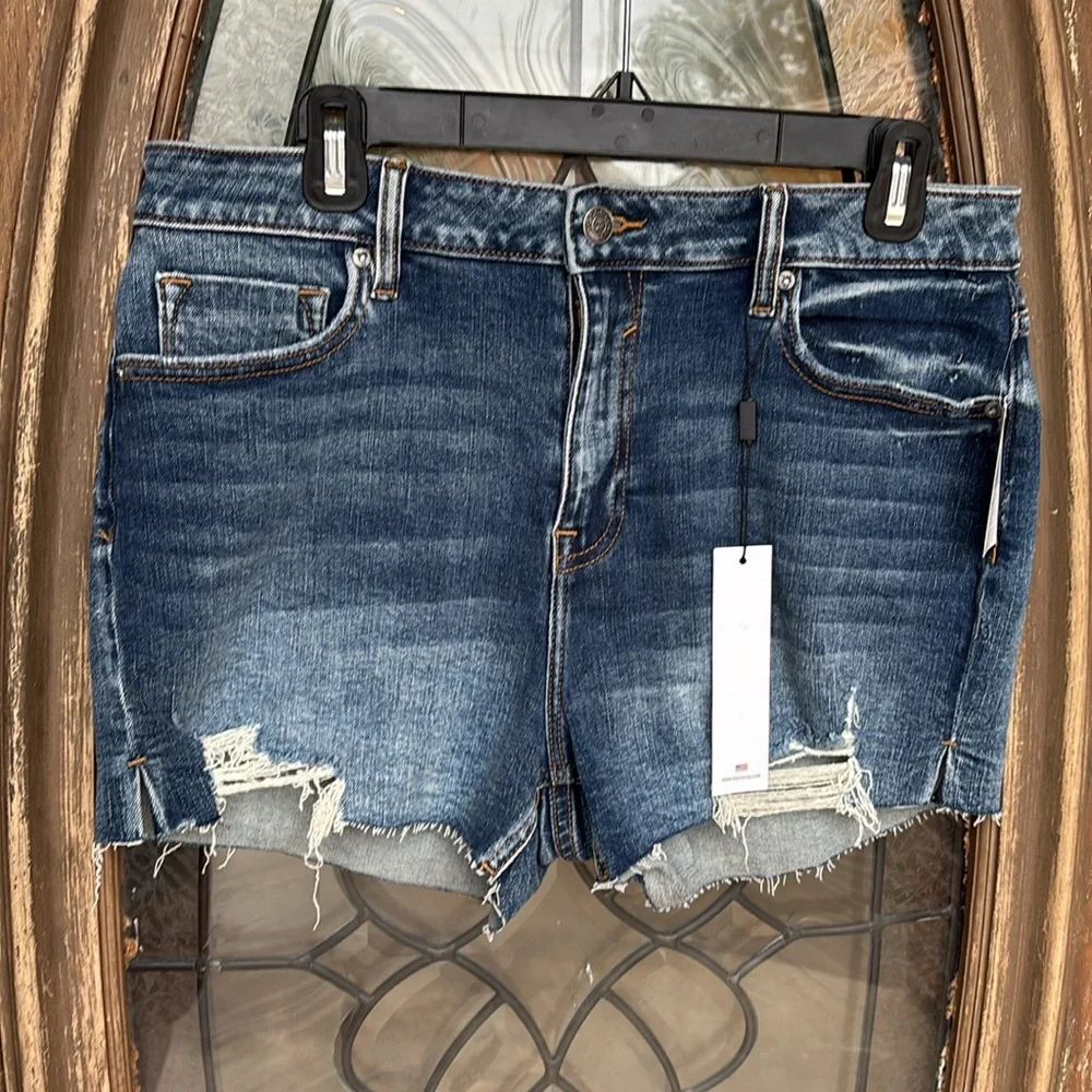 NWT Vigoss Ace High Rise Jean Shorts! Size 31
