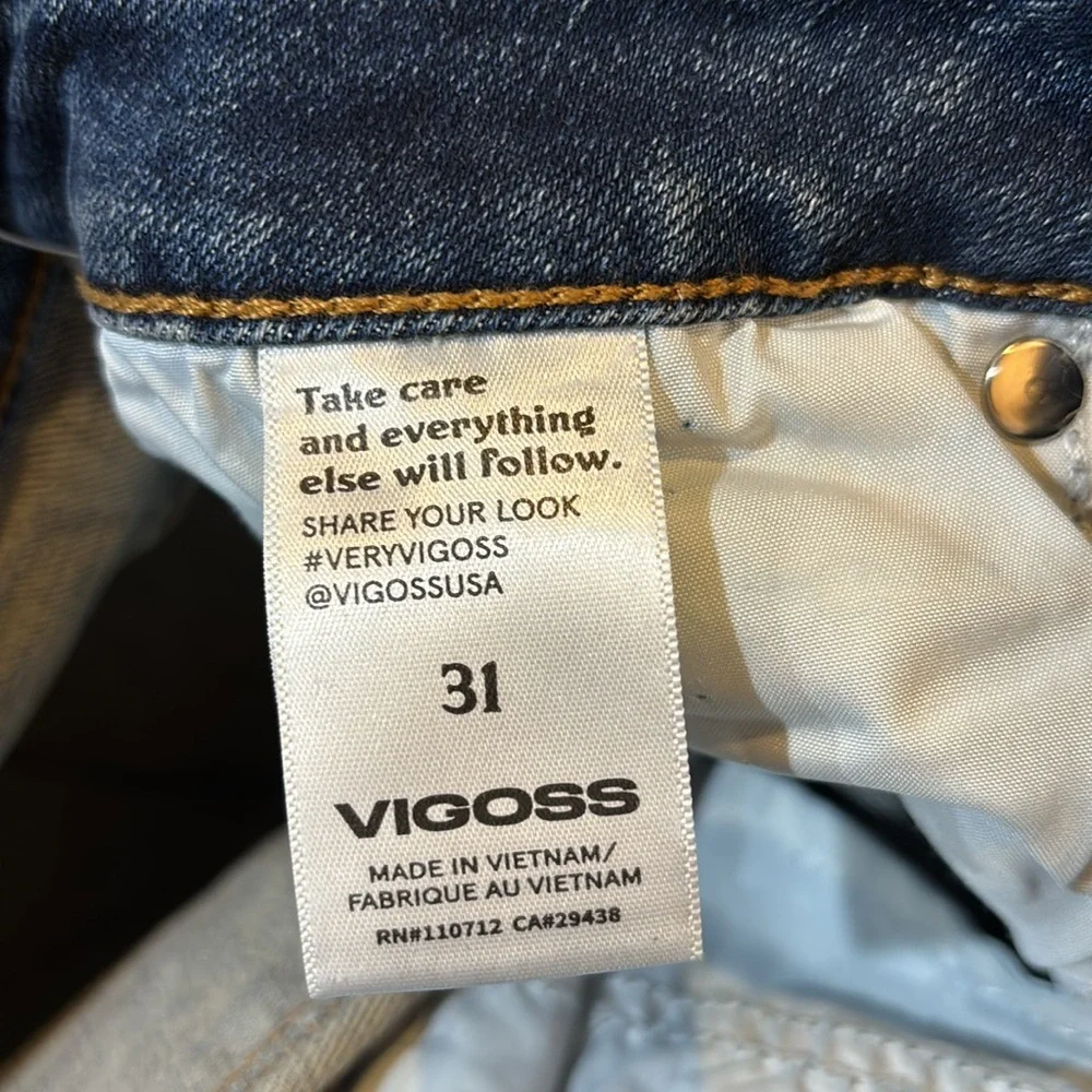 NWT Vigoss Ace High Rise Jean Shorts! Size 31