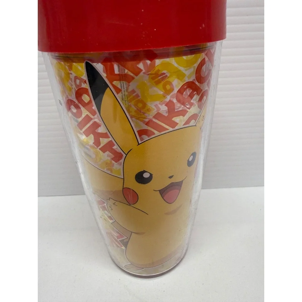 Pokémon Pikachu Tumbler 16oz with Lid 2016 Made In The USA NEW RARE FIND!
