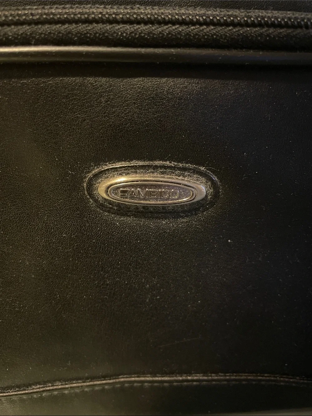 Ambico Black Leather Crossbody Camera Bag - Unbranded