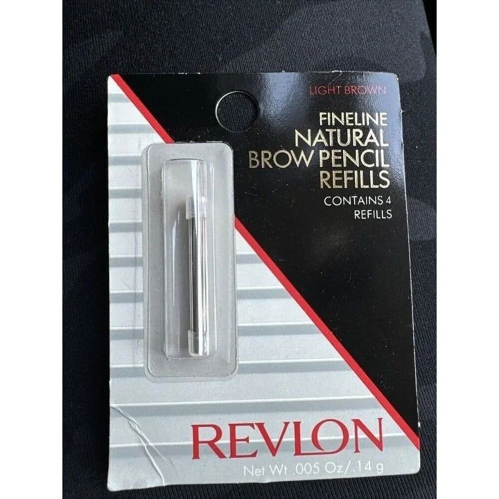New Vintage Revlon Fineline Brow Pencil‎ Refills Light Brow Contains 4 Refills