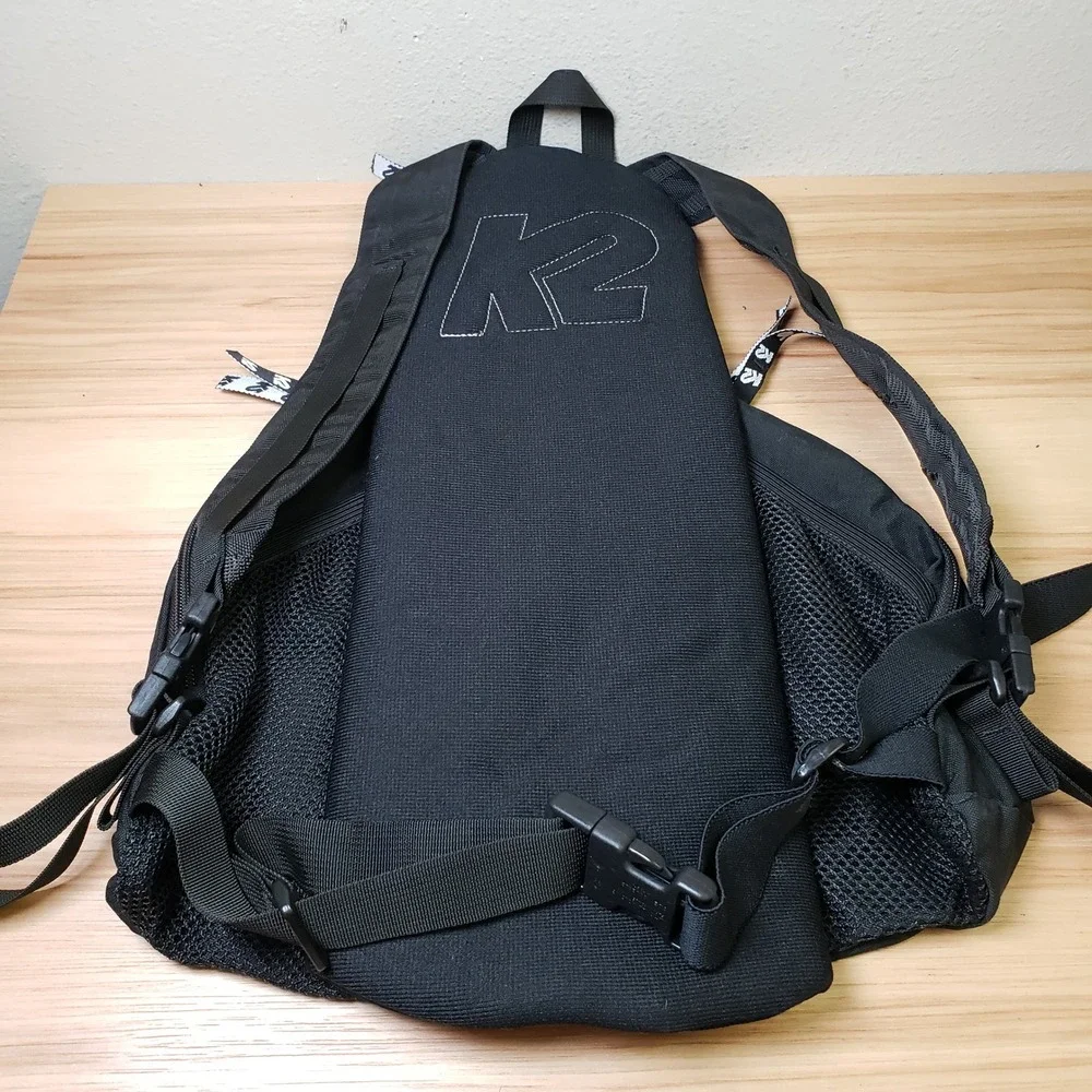 K2 Bag Black Blue Winter Sports Gear Multicompartment Backpack