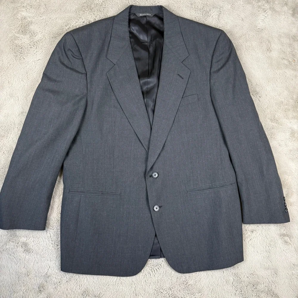 Christian Dior Monsieur Gray‎ Blazer Two Button Wool Blend Jacket Size 44R Vtg