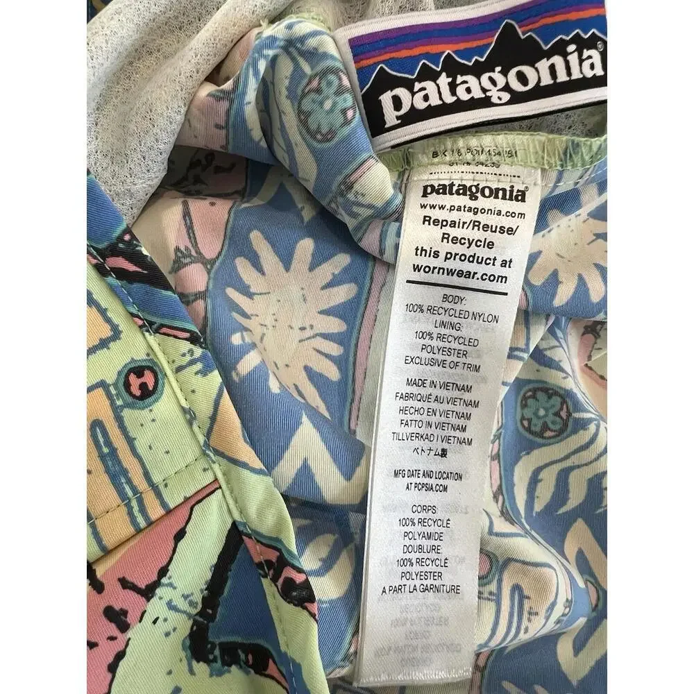 Patagonia Kids Baggies Jacket Salamander Green Size L(12)