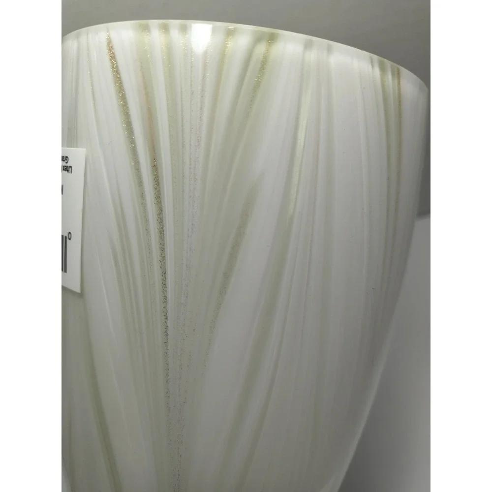 NEW Style Selections Champagne Opal Shimmer Glass Pendant Light Shade Set Of 2