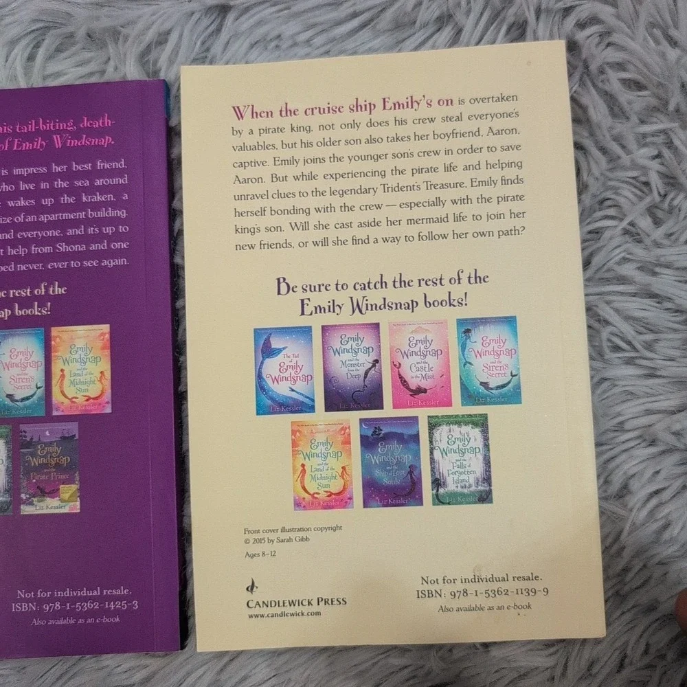 Lot of 3‎ Emily Windsnap Books Liz Kessler Homeschool Fantasy Paperback