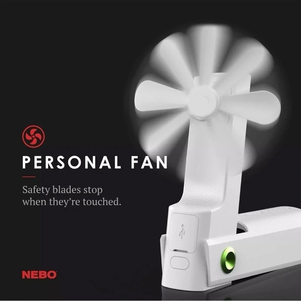 NEBO‎ PAL-360 Power Bank Light Fan USB-C Rechargeable New