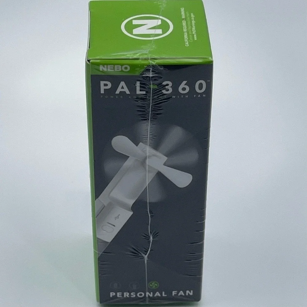 NEBO‎ PAL-360 Power Bank Light Fan USB-C Rechargeable New