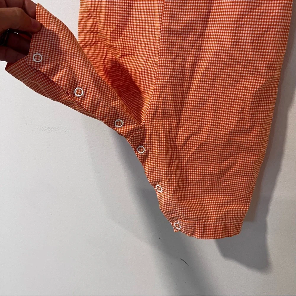 Orange Gingham Pumpkin Truck Overalls