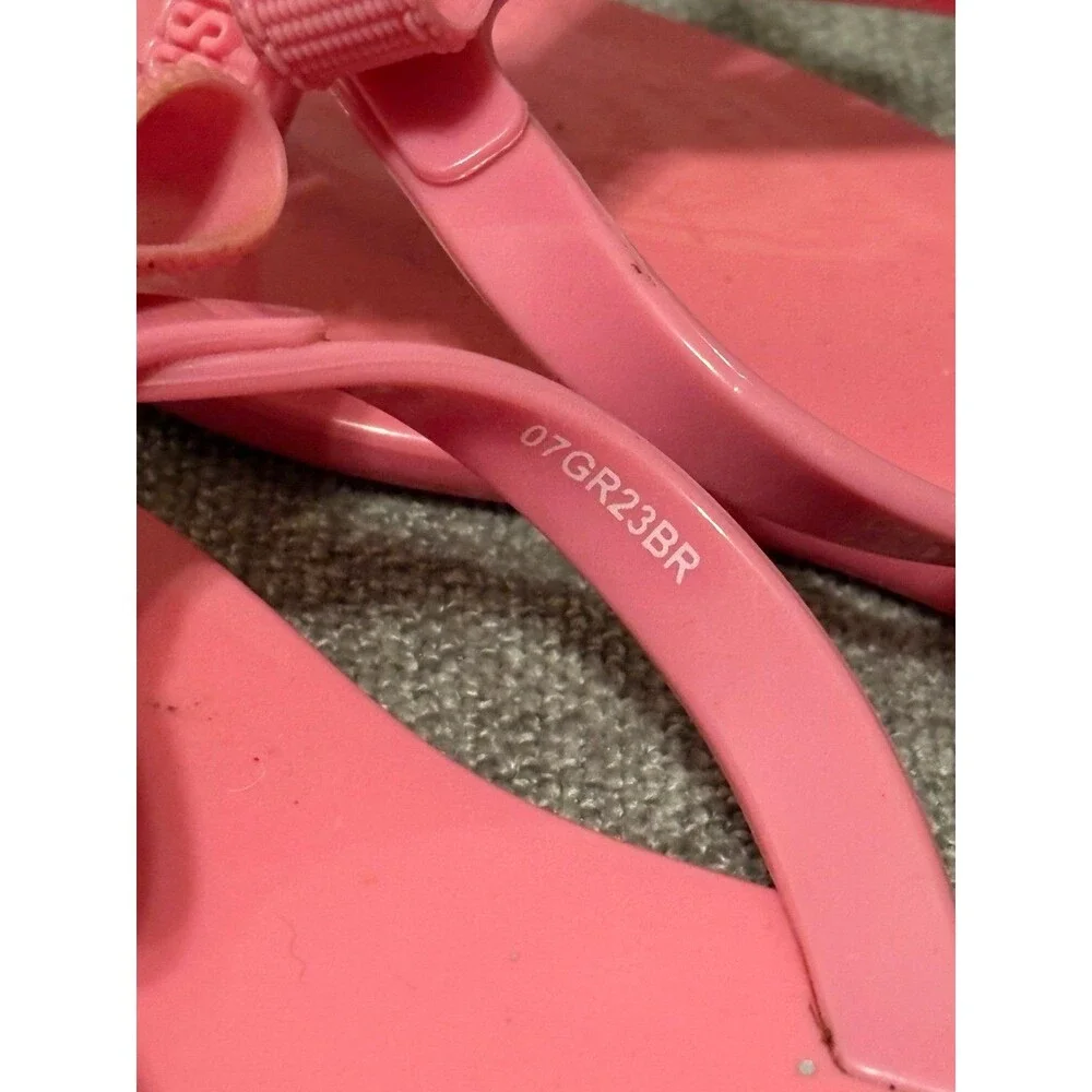 Mini Melissa Harmonic M Lover Flip Flops Sandals in pink Size 11