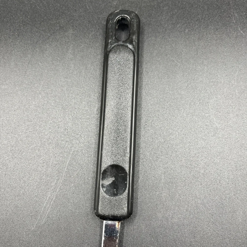 Vtg EKCO Nylon Slotted Spoon Cooking Serving Black Heat Resistant 400° F 12