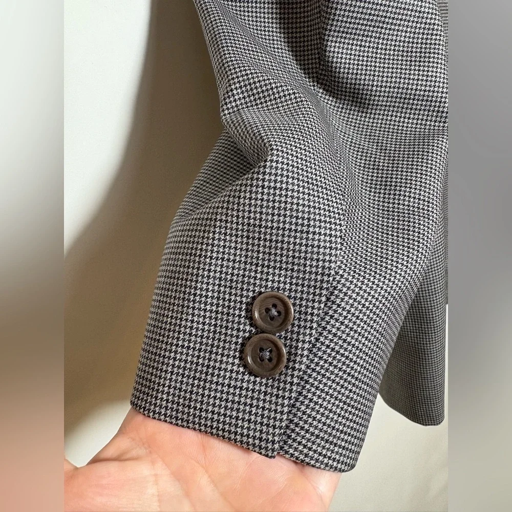Brooks Brothers 346 Men's Gray Harringtone Wool Blazer Sport Coat 44R Jacket