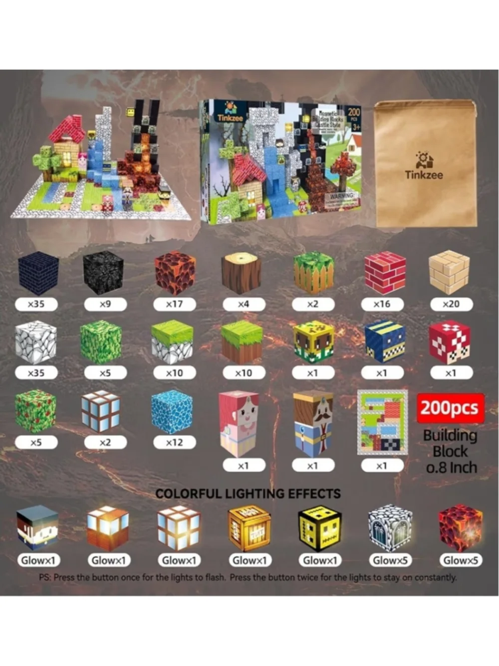 Tinkzee 200 pcs