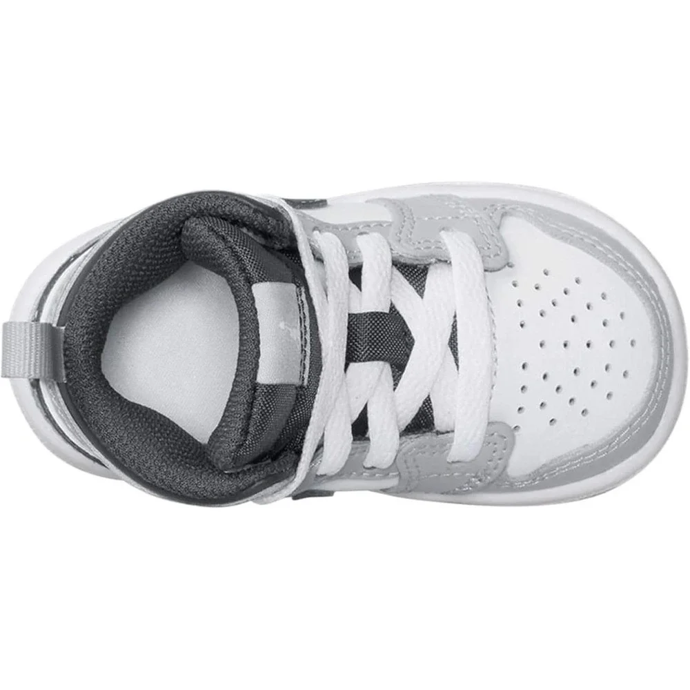 Nike Air Jordan 1 Mid SE Basketball‎ Shoes Sneakers Gray Black White Toddler