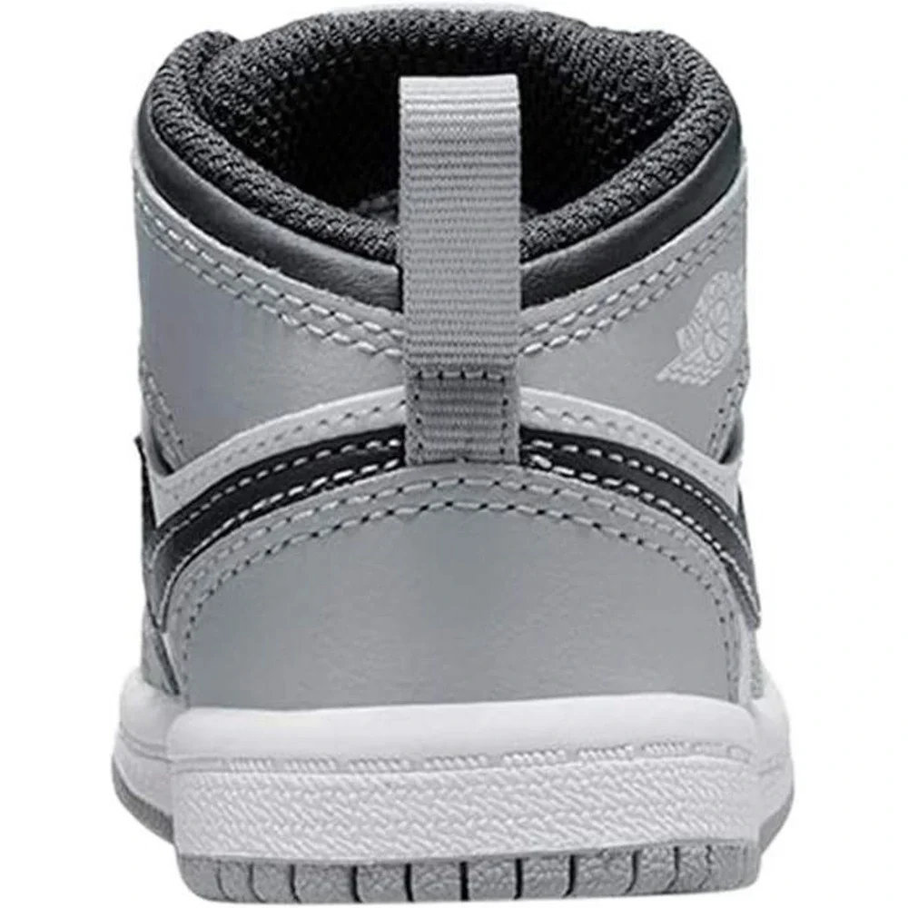 Nike Air Jordan 1 Mid SE Basketball‎ Shoes Sneakers Gray Black White Toddler