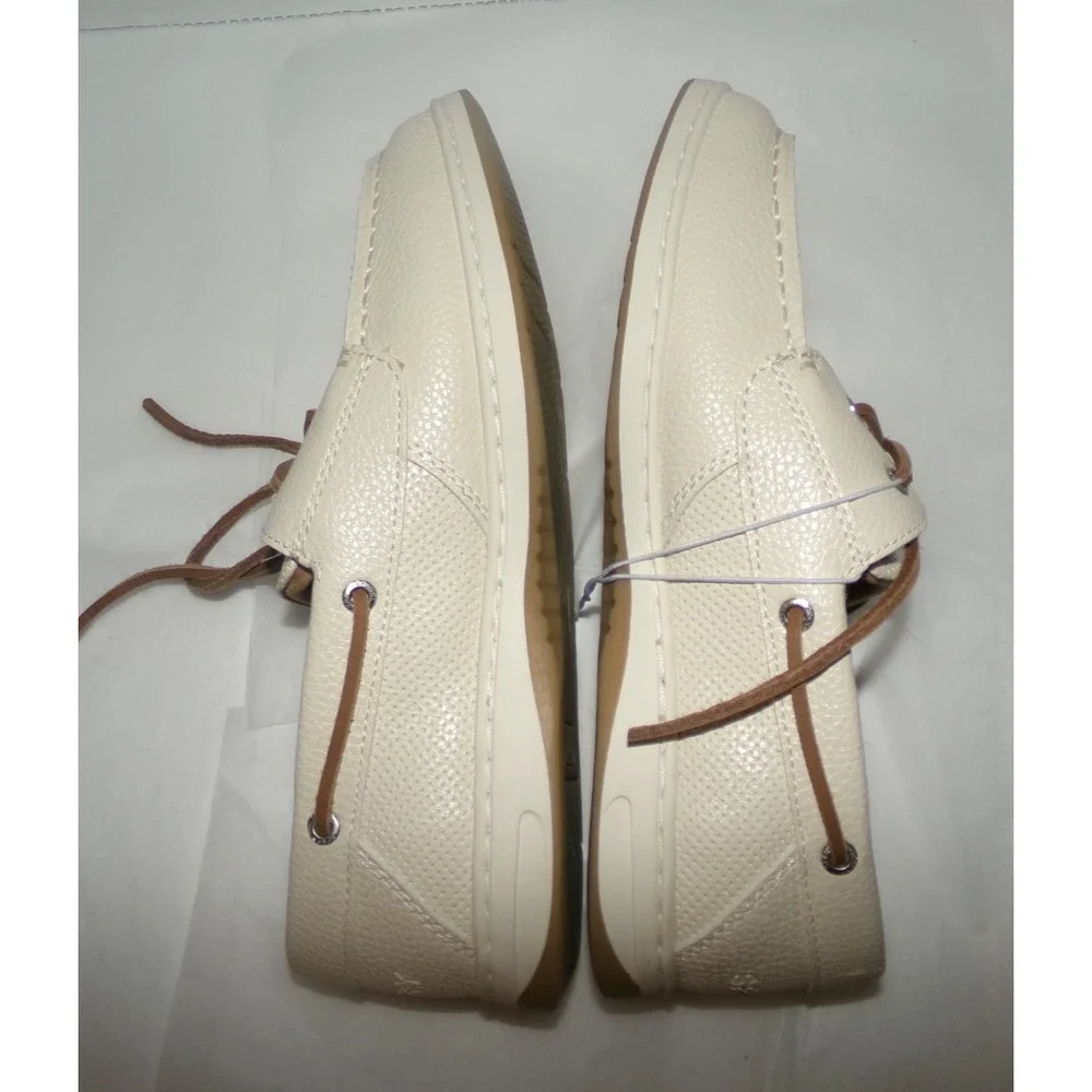 Sperry Women's Whale fish Boat Shoes~Sz 8.5~Ivory‎ / Tan~